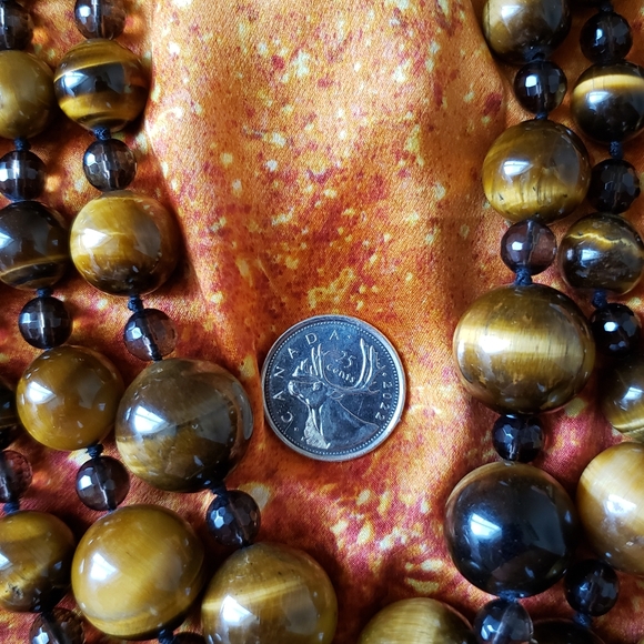 Tiger's Eye Three Strand Necklace - Picture 3 of 4